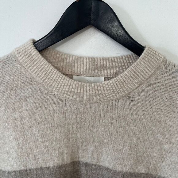 H&M Brown Neutral Soft Wool Blend Crewneck Pullover Sweater - Picture 3 of 6
